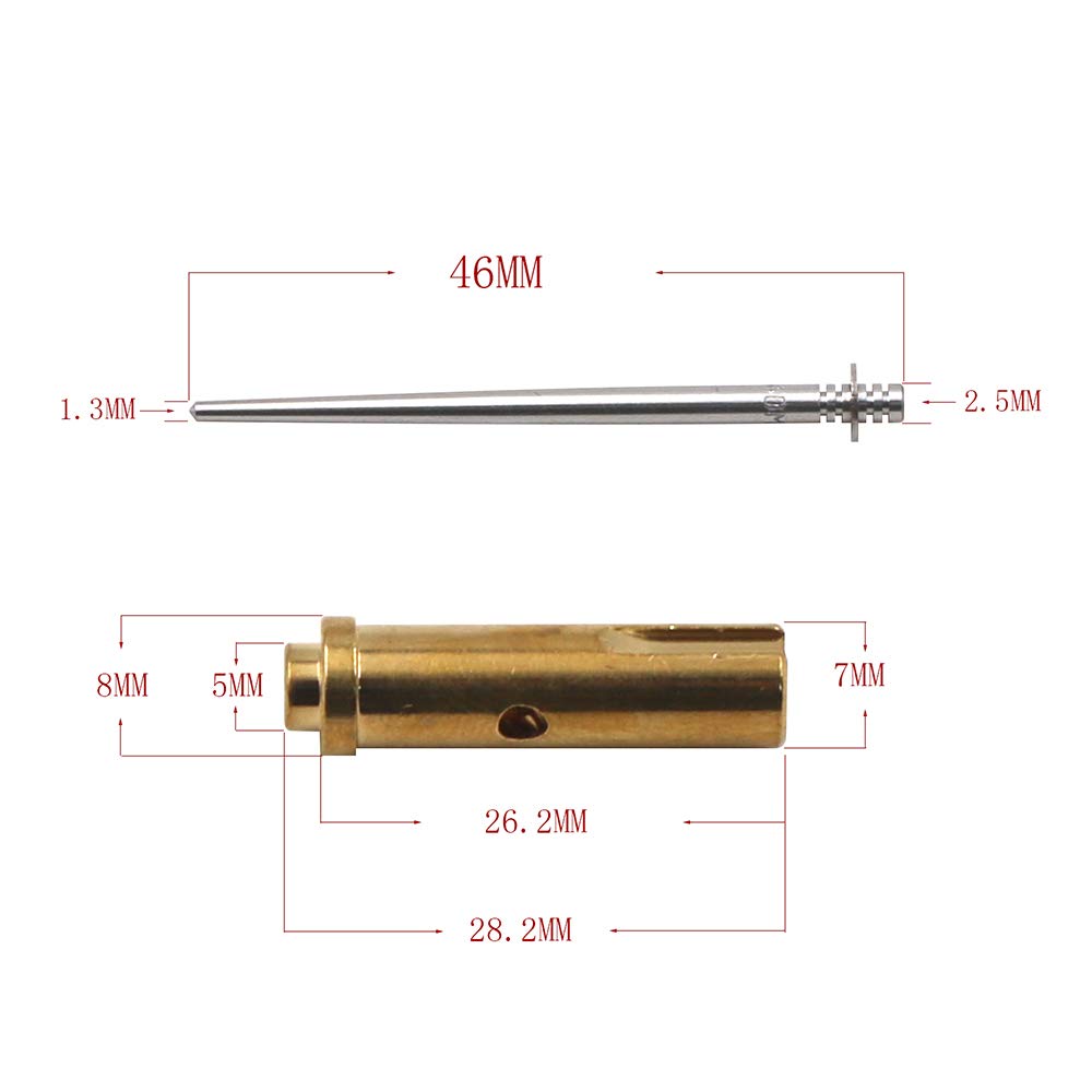 1 Set YM Virago XV250 Mikuni Carburetor Repair Kit Plunger Assembly Jet Assembly and Float Configuration
