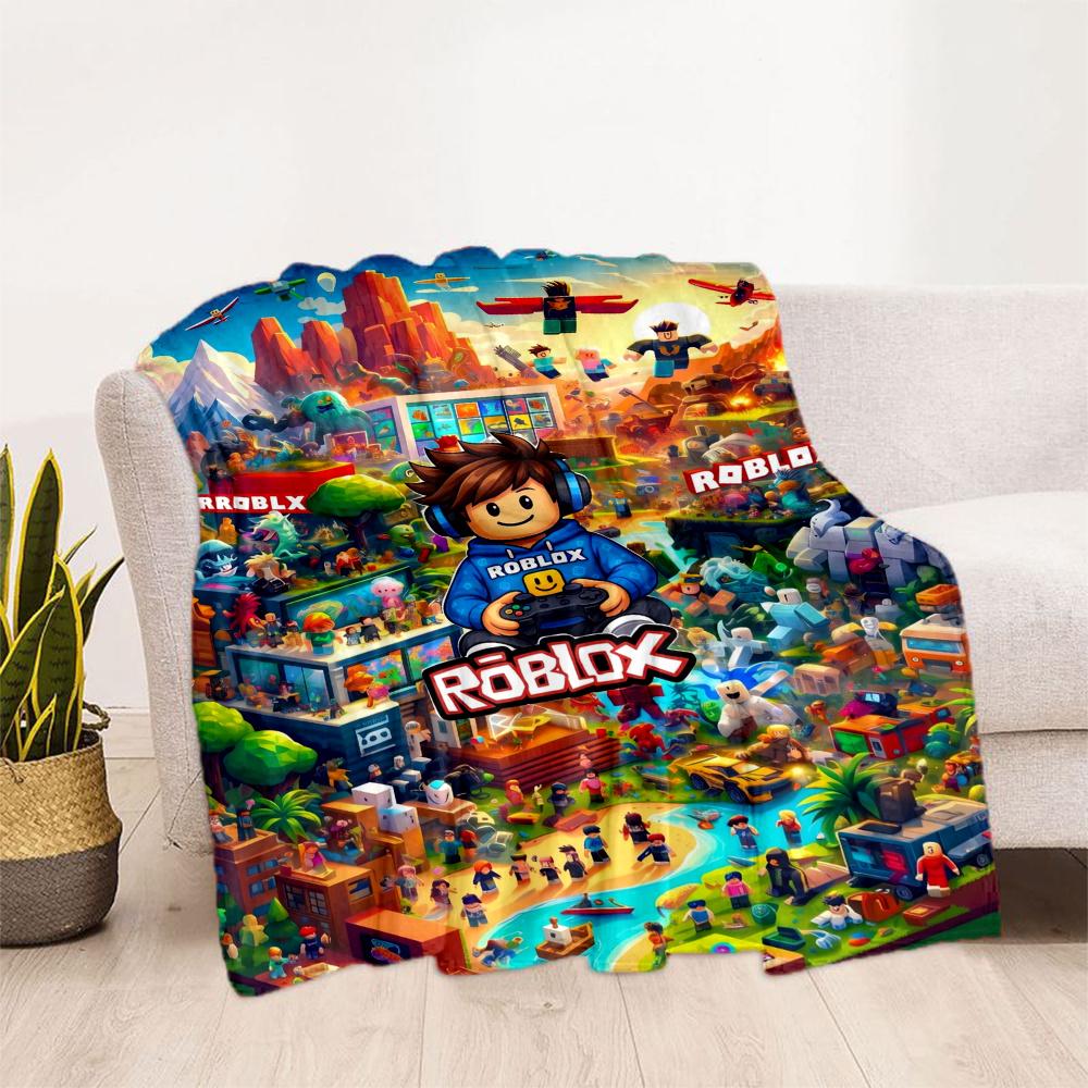Roblox Adventure Blanket Ultrasoft Great For Sofa Chair Couch Four Seasons Multipurpose Digital Print Gifts For Family Or Friends
