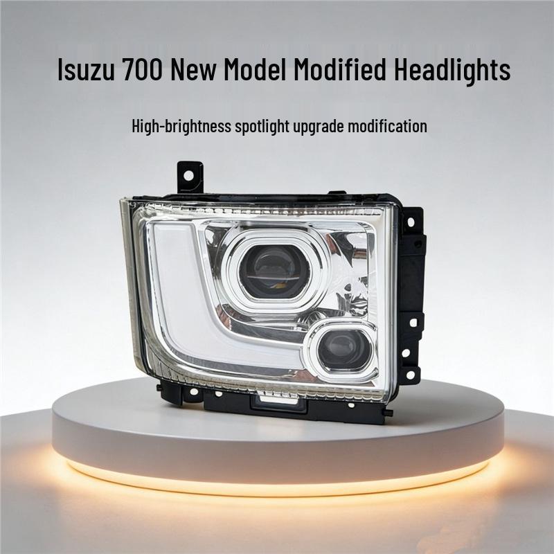 Compatible Qingling Isuzu 700P/500P LED Headlight Assembly with Lens for Juka Lingka Modification Left