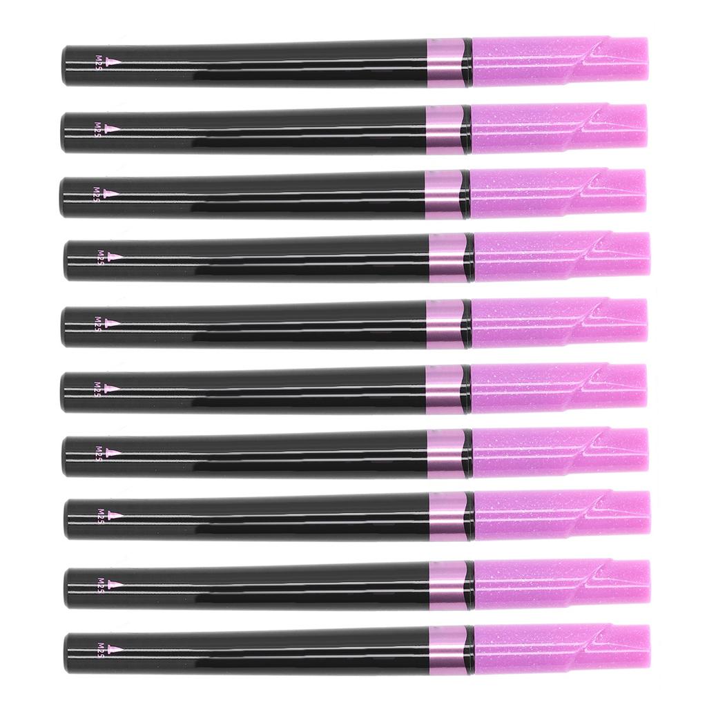 10 Pcs Paint Markers Purple Metal Texture Waterproof Glass Marker for DIY Album Clothes Ceramic Hand Painted
