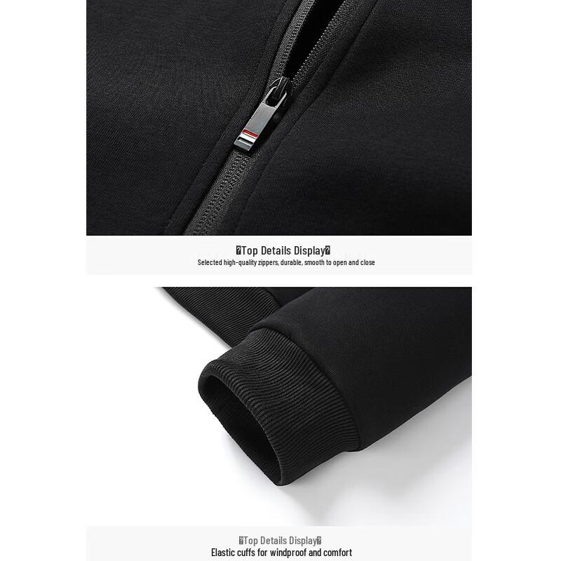 ROMON Men's Stand-Collar Sweatshirt & Pants Set