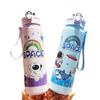 Farbverlauf Einfarbig 750ml Outdoor-Wasserflasche mit Strohhalm - Hochwertiger Kunststoff