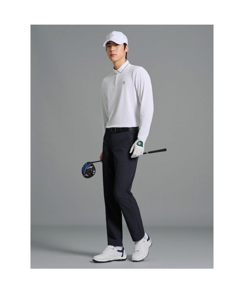BEANPOLE GOLF [Heritage] Men'S Cooling Pique Long Sleeve T-Shirt - White