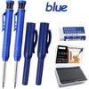 Deep Hole Solid Carpenter Mechanical Pencil Set, Plastic Pencil Cap, Woodworking Pencil Marker for Woodworking Architect Drawing