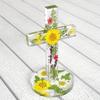 5'' Standing Cross Silicone Mould with Base, Epoxy Cross Mould, Epoxy Plaster Cement Mould, Halloween Ornaments