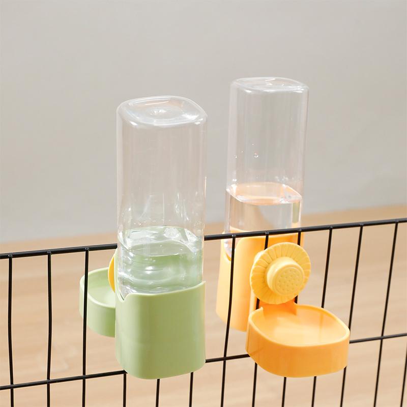 Automatic Pet Feeder Cage Hanging Bowl Water Bottle Food Container Dispenser For Puppy Cats Rabbit Birds Pet Feeding Product