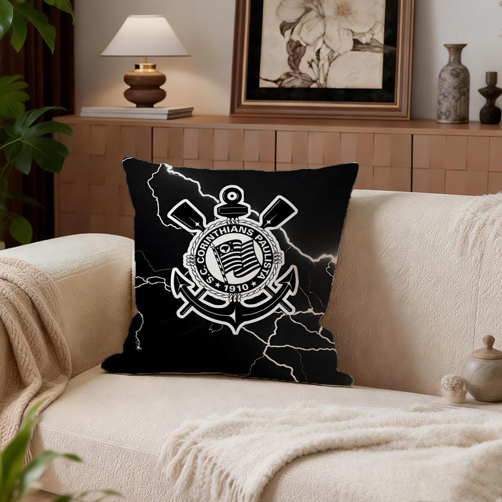 Sport Club Corinthians Paulista Cushion Cover Cushion Cover Set 4Pcs 50X50 45X45 40X40 Pillowcase Decorative Sofa Home Decor