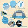 Kids Baby Pop Up Beach Tent with Pool Anti-UV Sunshelter Lightweight Foldable Sun Shade Tent for Beach Garden Outdoor Water Fun