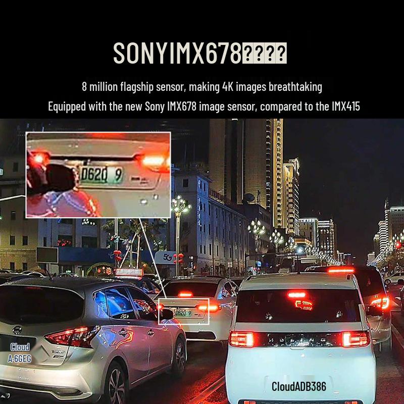 70mai M800 4K Nachtsicht Dashcam: Doppelaufnahme vorne/hinten mit 4G-Fernüberwachung & Parküberwachung.