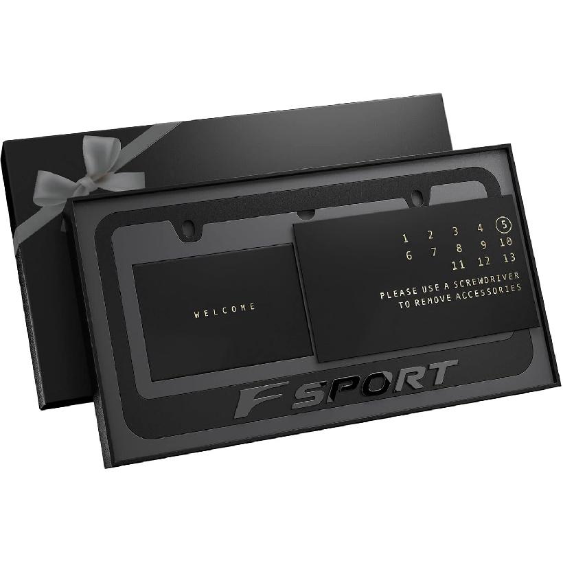 Black License Plate Frame