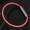 Fashion Leather Bracelet Women Stainless Steel Clasp Handmade Women Bracelets Bangles Braided Leather Bracelet