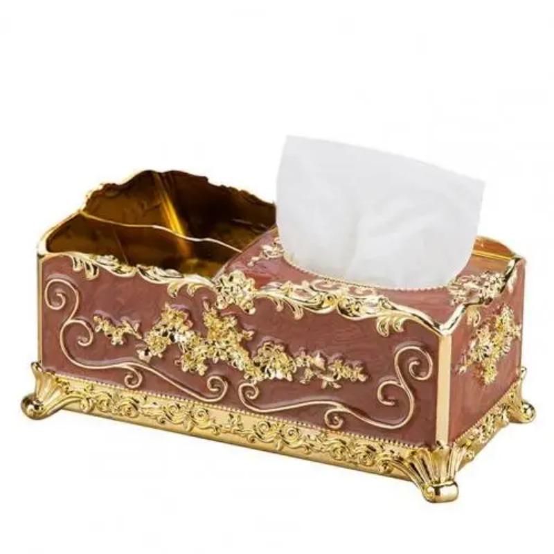 

Коробка для салфеток в скандинавском стиле с крышкой из АБС-пластика, роскошный чехол для салфеток с тиснением, элегантная коробка для салфеток с держателем для пульта дистанционного управления