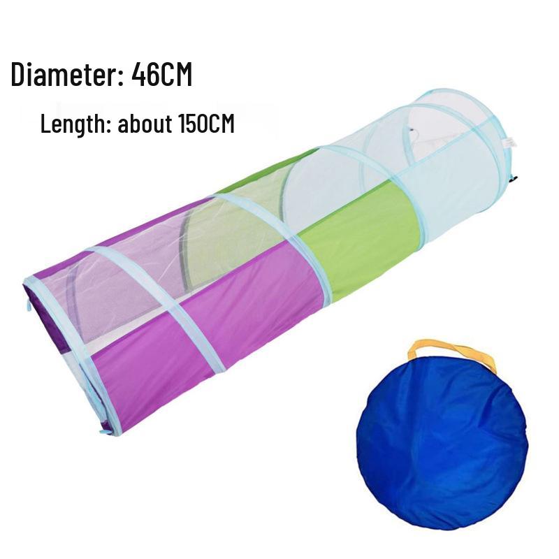 Sunshine Rainbow Children's Crawling Tunnel - Sensory Integration Training Tent for Infants and Toddlers