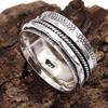 Silberner Spinnerring, Yoga-Silberring, Sterlingsilberring, Zappelring, Daumenring, Meditationsspinnerring, Sorgenring, Weihnachtsgeschenk