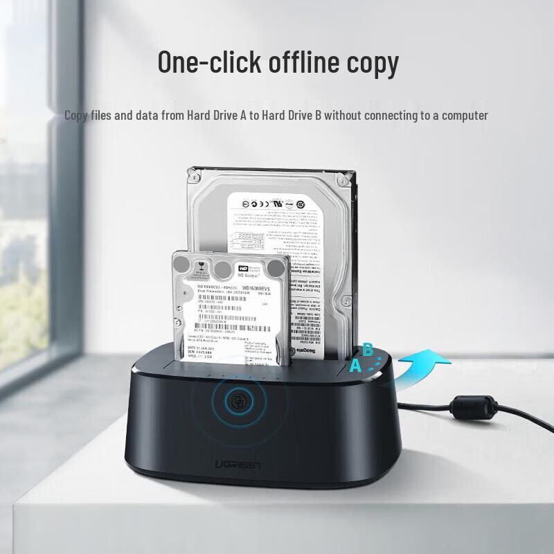 UGREEN Type-C Dual Bay SATA Hard Drive Enclosure Dock