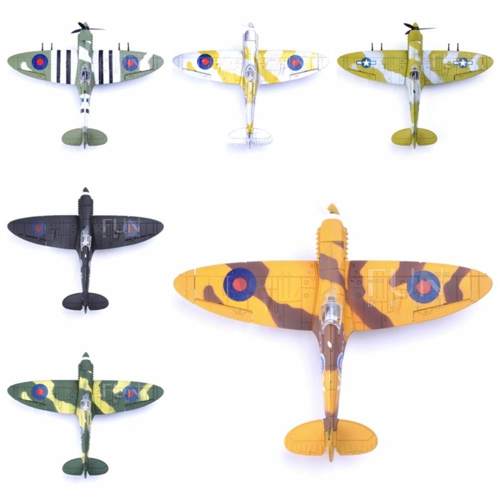 Airplane Model Fighter Assemble Blocks Hurricane Fighter Airplane Building Model Toy for Kids
