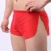 Solid Low  Translucent Shorts Underwear  Men Split Boxers  Color