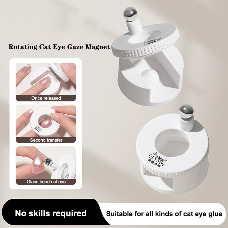 Rotierender Katzenauge-Nagelmagnet Breiter Licht-Glaskugel-Effekt Multifunktional Starker Automatischer Nagelkunst-Magnet Für Gel-Nagellack