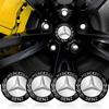 EANDL1 4Pc Car Wheel Hub Center Cap Sticker Metal Emblem Sticker  Mercedes Benz W205 W177 W212 W213 W221 W220 W176 ML G63 E63 GT AMG