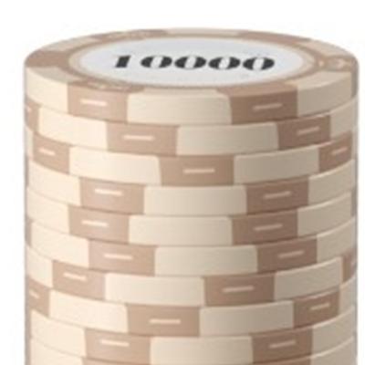 20pcs Poker Chip Set Clear Printing Large Numbers Professional Game Counting Discs for Board Game 10000