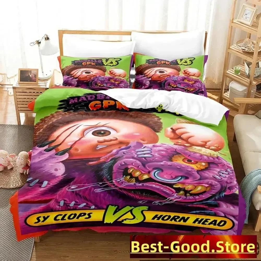 3D Garbage Pail Kids Bedding Set Printed Bed Set With Pillowcase Bed Duvet Cover Single Double Queen Super King Size Boys Adult