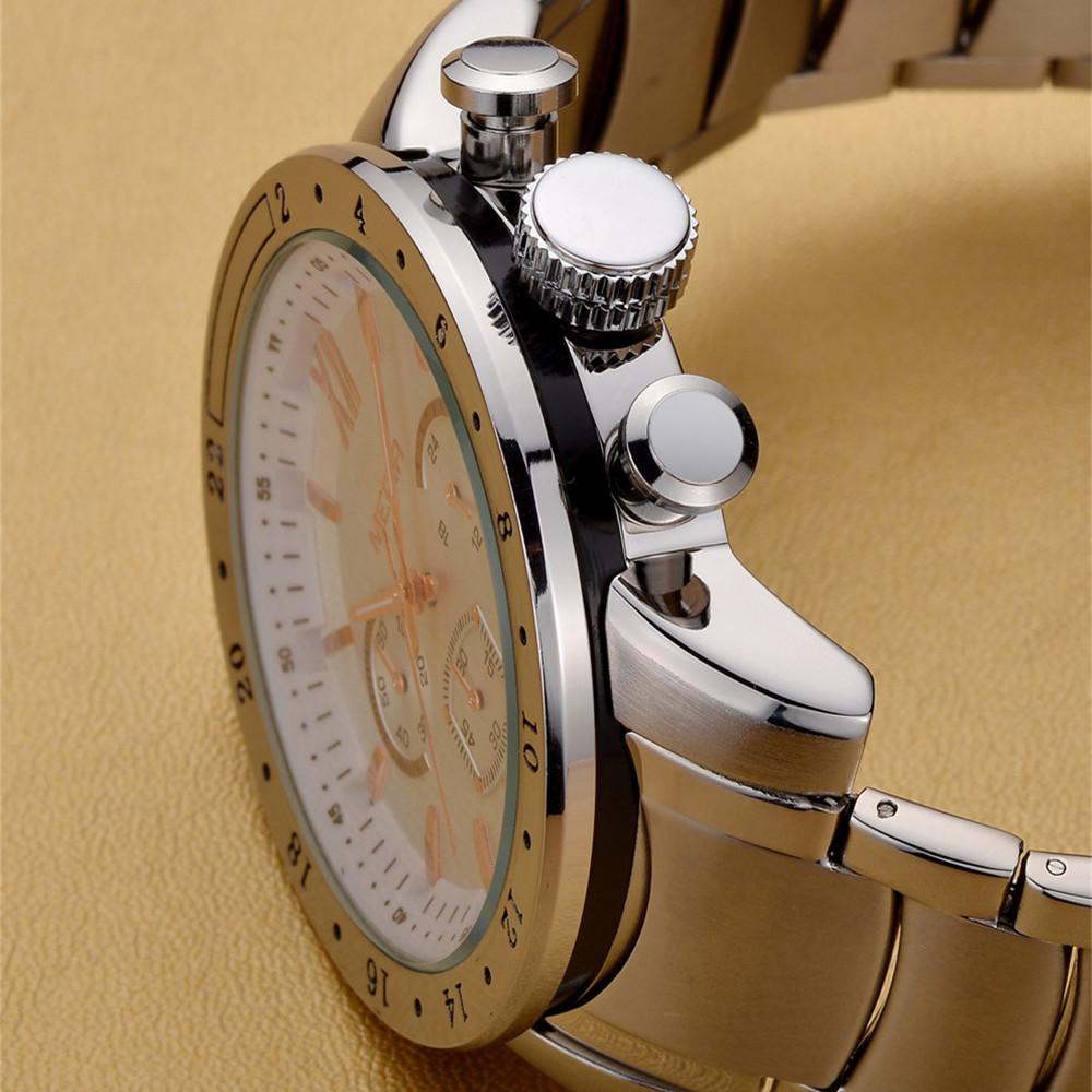 Megir Original Quarz Männer Uhr Edelstahl Business Handgelenk Uhren Uhr Männer Große Zifferblatt Wasserdicht Leucht Relogio Masculino