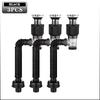 Flip-Top Kitchen Sink Drain Retractable Deodorizing Filter Flexible Downspout Bathroom Sink Anti Clogging Kitchen Accessories