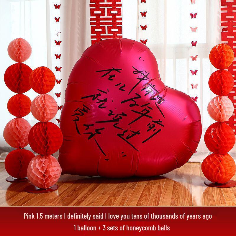 Herzförmige Ballons für Verlobung, Hochzeitsdeko und Heiratsantrag - Kostenloser Versand