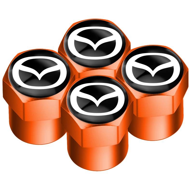 Car Tire Wheel Valve Caps Cover + Suede Car Key Chain Ring Keychain For Mazda CX3 CX-5 CX5 CX7 CX9 MX5 Axela ATENZA Accessories FF2