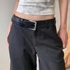 Men Women Unisex Double Row Waist Belt for Pants Jeans Leisure Street Wear Adjustable Waist Strap for Hiphop Dance Wear