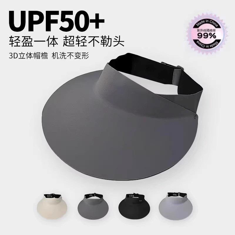 Integrated Sun Protection Hat Women's Summer Sun Protection Sun Hat UV Protection Foldable Sports Empty Top Hat Outdoor Sun Hat