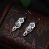 Charm gift Hook Engagement Wedding Jewelry Topaz Ear Stud Peridot Moonstone Earrings Multi-Gemstone
