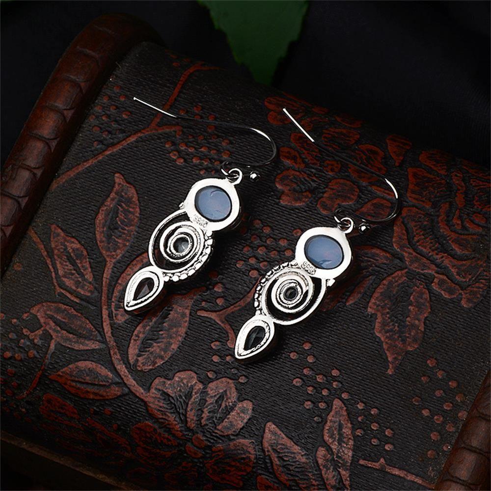 Charm gift Hook Engagement Wedding Jewelry Topaz Ear Stud Peridot Moonstone Earrings Multi-Gemstone