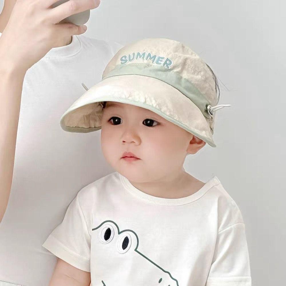 Quick-dry Kids Empty Top Cap Breathable Children Sunshade Hat Soft Baby Sun Hat Travel