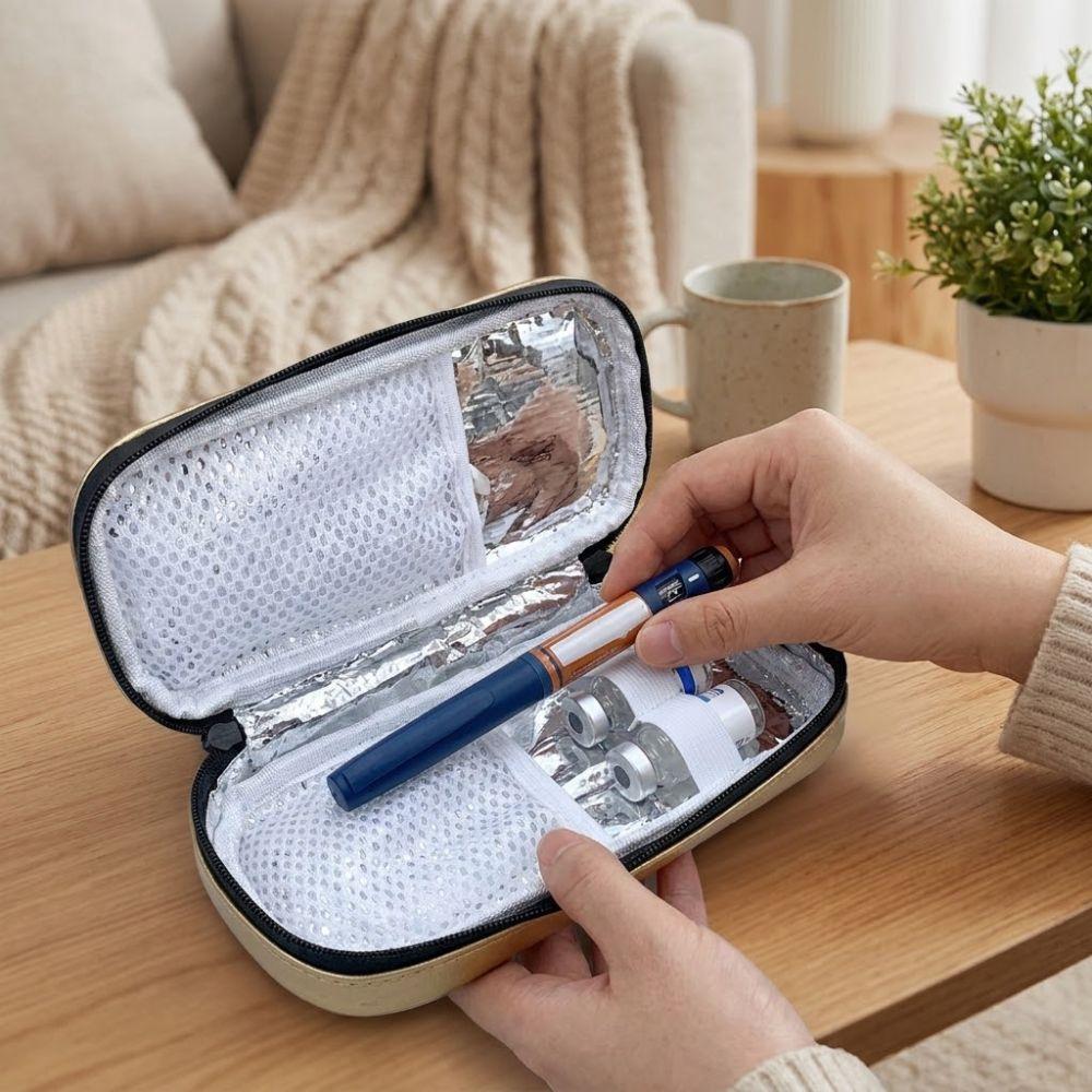 Portable Insulin Travel Cooler Case Waterproof Medicine Organizer Box Insulin Cooling Bag Office