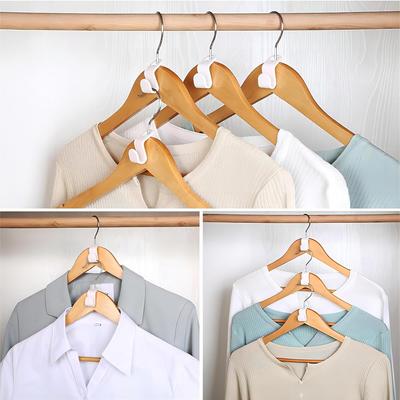 20PCS Clothes Hanger Connector Hooks 10PCS Plastic Outfit Cascading Hangers Space Saving Organizer for Heavy Duty Closet