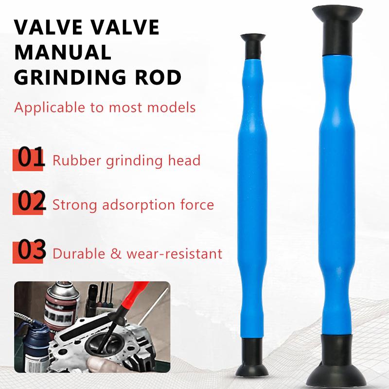 SEAMETAL 2PCS Valve Lapping Set Rubber Valve Lapping Grinding Stick Control Valve Lapping Compound Kit Engine Valve Auto Motorcycle Tool