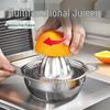 Multifunktionell manuell juicepress i rostfritt stål för apelsiner och citroner