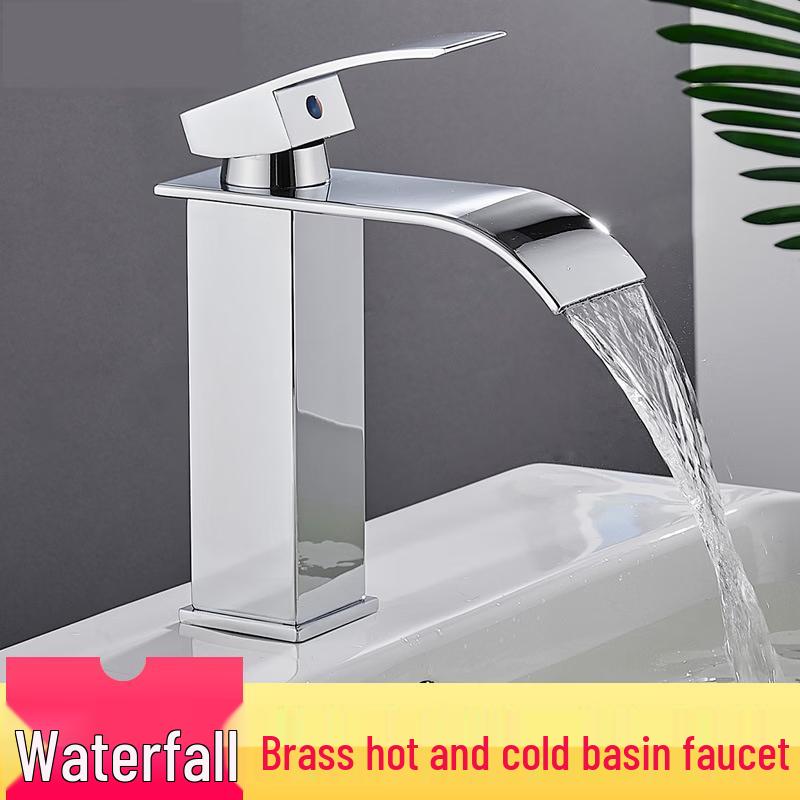 Black Waterfall Basin Faucet