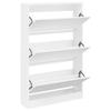 VidaXL Shoe Cabinet White 80x21x125.5 Cm Engineered Wood 839924