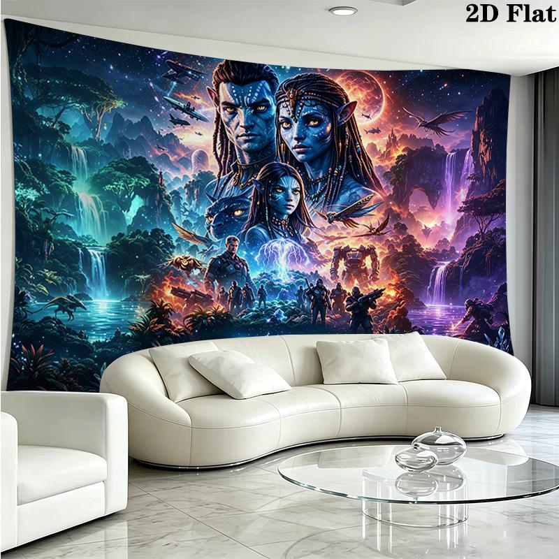 AVATAR Wall Tapestry Aesthetic Wall Hanging Printed Fabric Blanket Decorative Tapestries for Bedroom Living Room Home Decor
