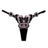 Cute Butterfly Embroidery Women Thongs G Strings Sexy Briefs Adjustable Waist Panties