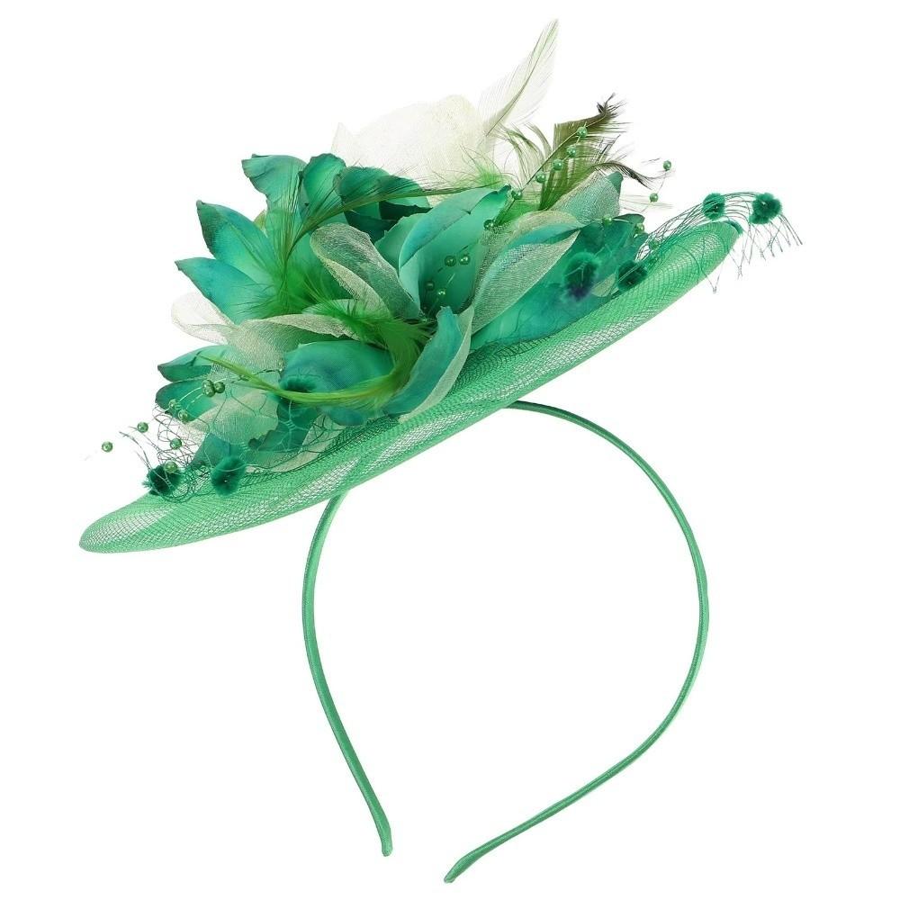 Feathers Mesh Fascinator Hat Elegant Bride Headdress Fashion Veil Hat Headwear  Wedding