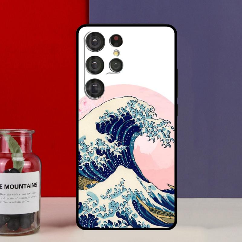 The Great Wave off Kanagawa Funda Case For Samsung Galaxy S25 Ultra S9 S10 S20 S21 S22 Plus S23 Ultra S24 FE Phone Cover