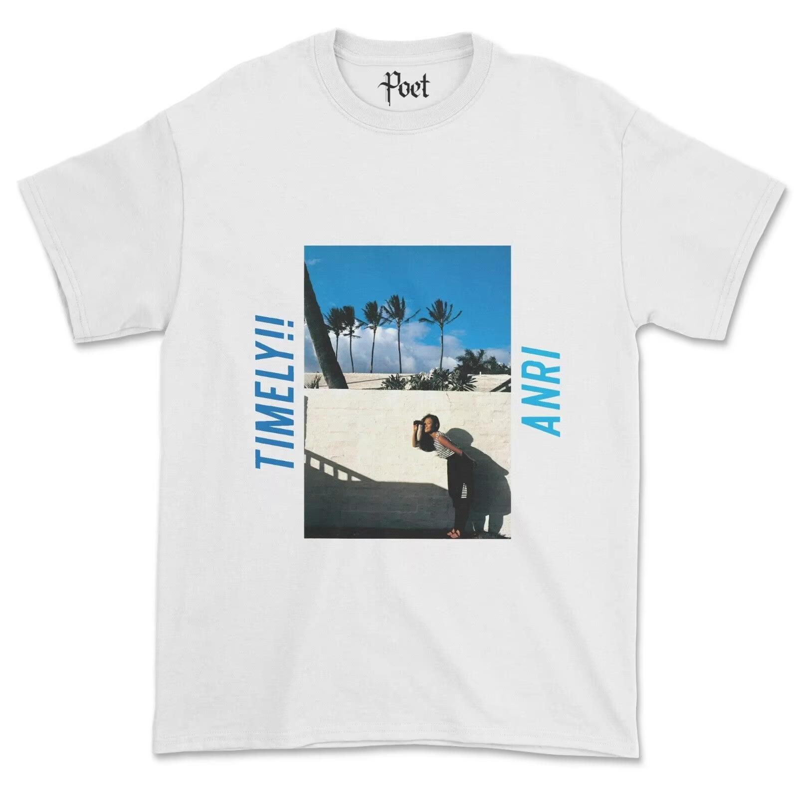 

Anri Timely TShirt Japanese City Pop Coool Heaven Beach Summer Days Anime Tee S