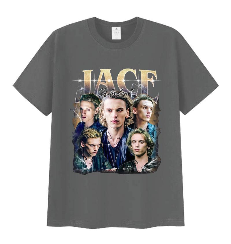 

Jamie Campbell Bower Graphic T Shirt Womens Unisexs Vintage Fashion Cotton Short Sleeve Tshirts Y2k Summer Clothing Tshirt 4XL