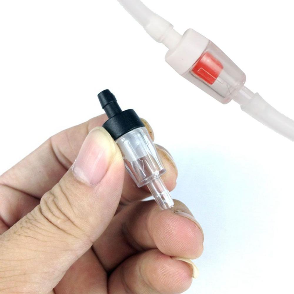 10pcs/lot Non-Return One Way Check Valve CO2 Aquarium Air Pump For 4cm Inner Dia Hose Fish Tank Accessories