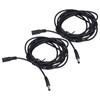 2 Pcs 5.5x2.1mm DC Power Extension Cable Female To Male DC Connection Wire  CCTV Surveillance