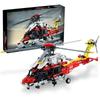 Airbus H175 Rescue Helicopter Model, Boys’ Small-Particle Building Block Toy, J2030