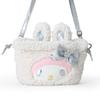 Sanrio Drawstring Shoulder Bag Snow My Melody 129747 2-Way (Fluffy Rabbit)